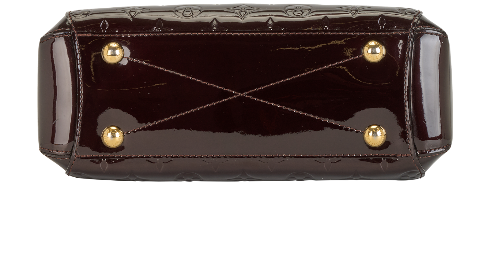 Montaigne BB, &pound;1,100, Handbags, Burgundy, Patent Leather, Top view